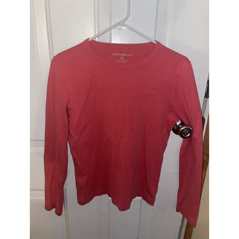 Women Ladies Blouse Long Sleeves Eddie Bauer Size Medium